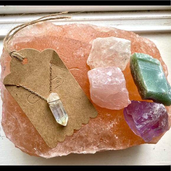 Jewelry - Handmade Clear Quartz Crystal Choker Necklace